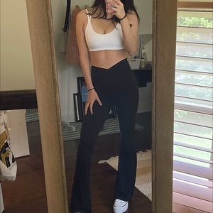 Aerie crossover flare legging yoga pants